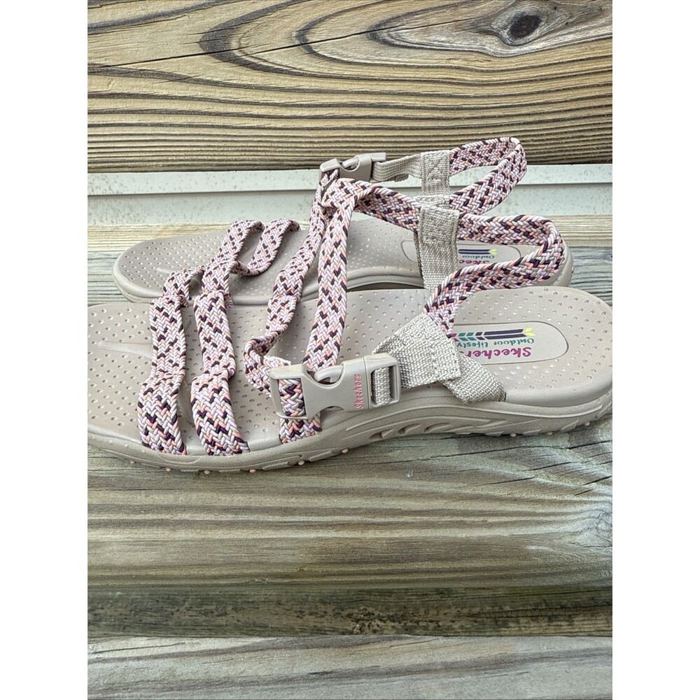 Skechers Women's Sandals Reggae Adore You Pink Size 8.5 - Picture 6 of 7